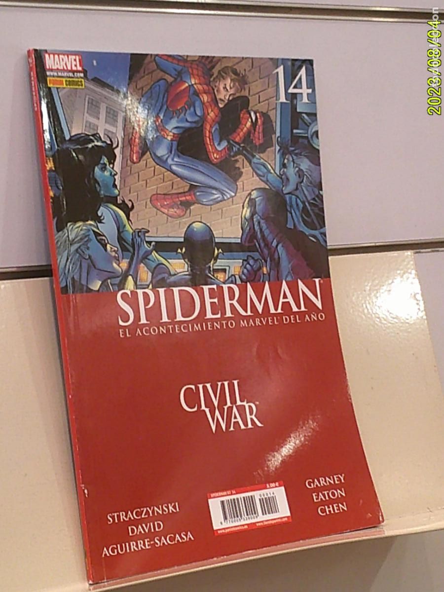 C&oacute;mics: SPIDERMAN VOL. 2 N&ordm; 14 CIVIL WAR MARVEL - PANINI