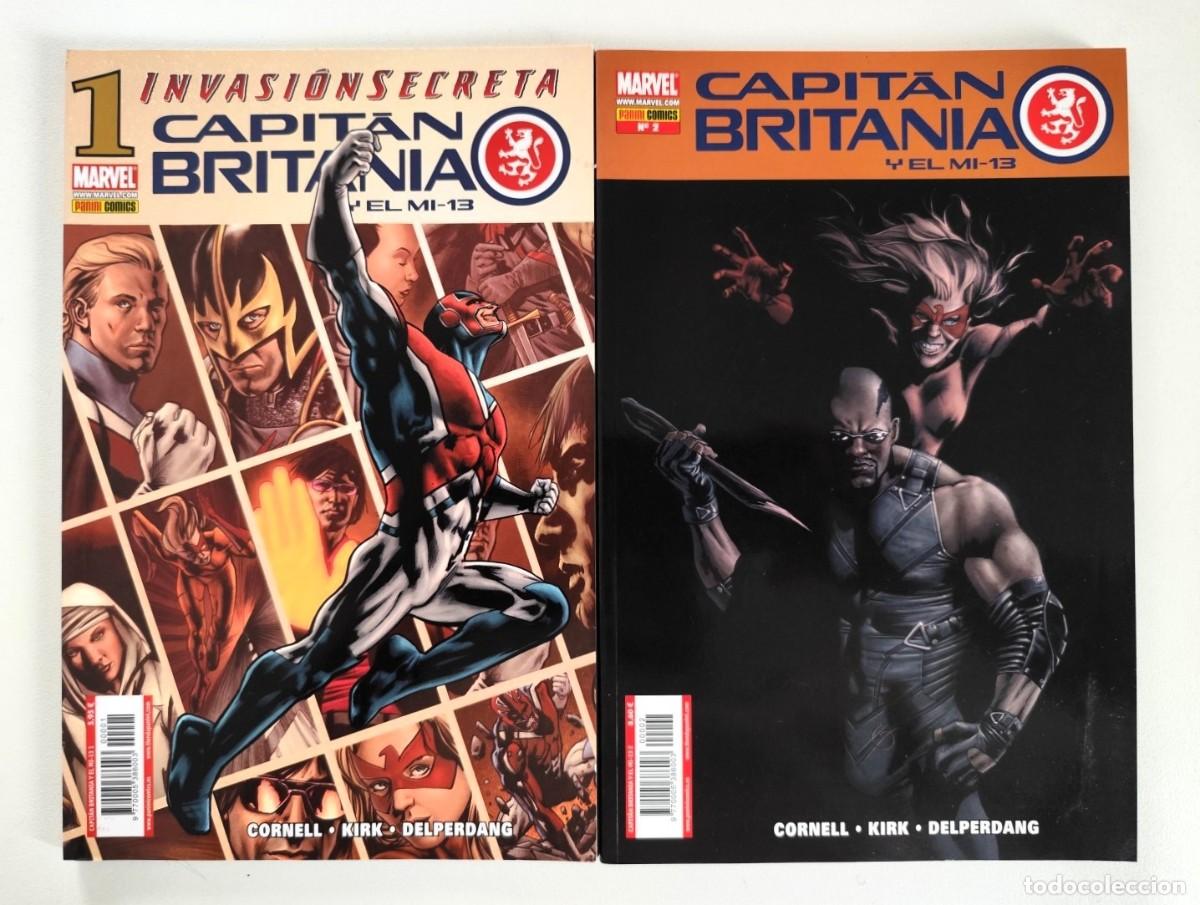 C&oacute;mics: CAPIT&Aacute;N BRITANIA y el MI-13 # 1-2 (Paul Cornell, Leonard Kirk) ~ MARVEL/PANINI (2009)