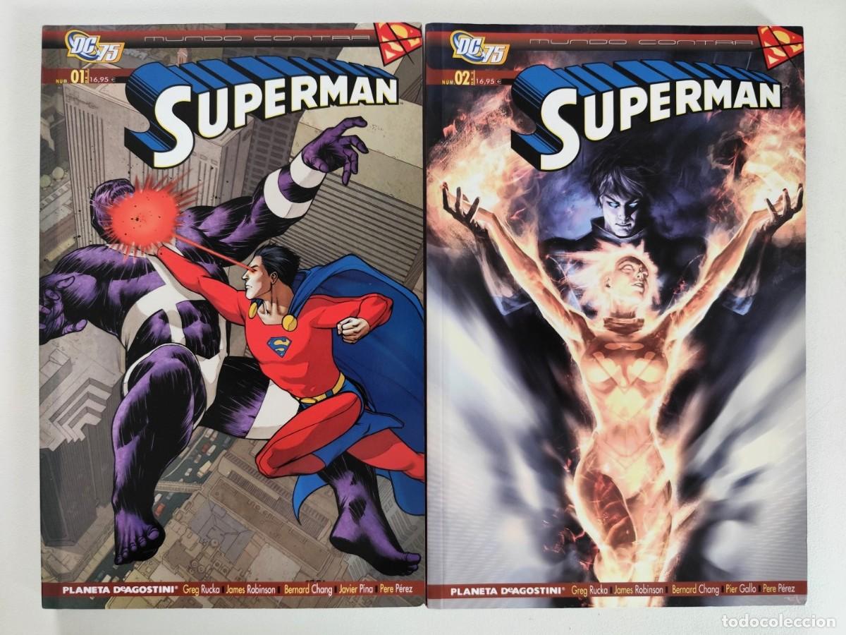C&oacute;mics: MUNDO CONTRA SUPERMAN #1-2 (Greg Rucka, James Robinson) COMPLETA ~ DC/PLANETA (2010) *DESCATALOGADO*