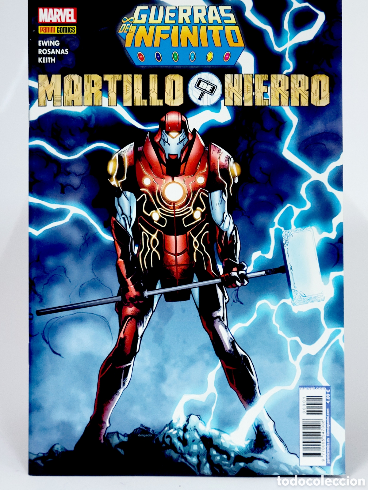 C&oacute;mics: C&Oacute;MIC GUERRAS DEL INFINITO MARTILLO DE HIERRO PANINI MARVEL GRAPA DE KIOSCO