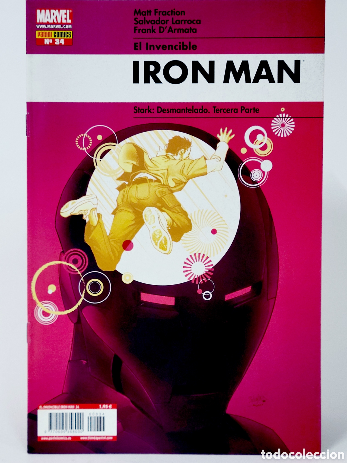 C&oacute;mics: C&Oacute;MIC EL INVENCIBLE IRON MAN 34 PANINI MARVEL GRAPA EXCELENTE ESTADO