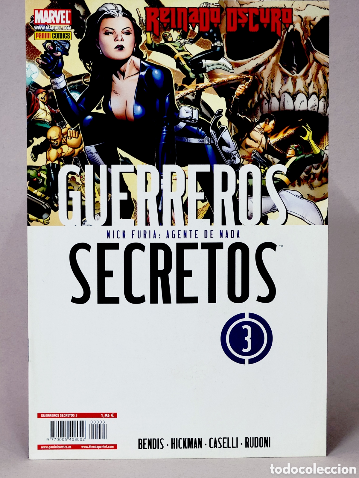 C&oacute;mics: C&Oacute;MIC GERREROS SECRETOS 3 REINADO OSCURO NICK FURIA AGENTE NADA PANINI MARVEL GRAPA EXCELENTE ESTADO