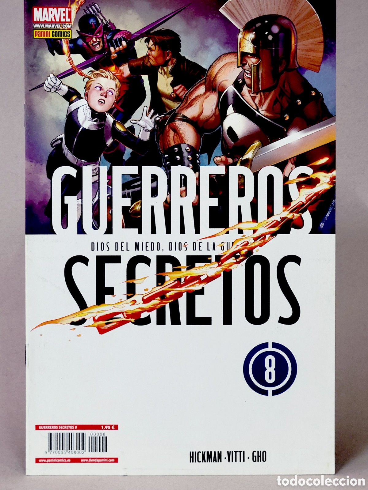 C&oacute;mics: C&Oacute;MIC GERREROS SECRETOS 8 DIOS DEL MIEDO DIOS DE LA GUERRA PANINI MARVEL GRAPA EXCELENTE ESTADO