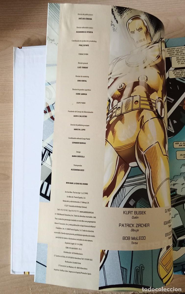 C&oacute;mics: IRON MAN. LA EDAD DEL HIERRO. K. Busiek. MARVEL. panini comics. 2008 - Foto 3
