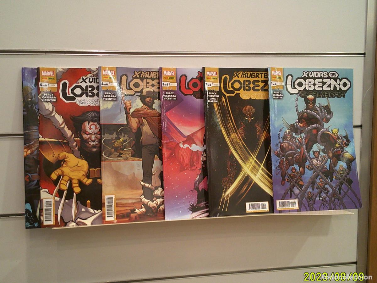 C&oacute;mics: X VIDAS/MUERTES DE LOBEZNO COMPLETA 6 NUMEROS MARVEL - PANINI OFERTA (ANTES 33,60&euro;)