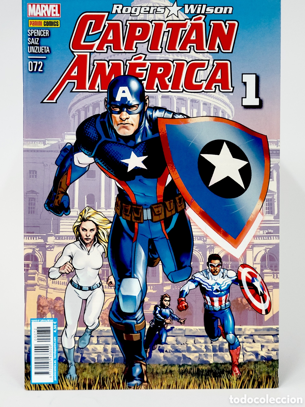 C&oacute;mics: C&Oacute;MIC CAPITAN AM&Eacute;RICA 72 ROGERS WILSON PANINI MARVEL GRAPA CASI EXCELENTE ESTADO