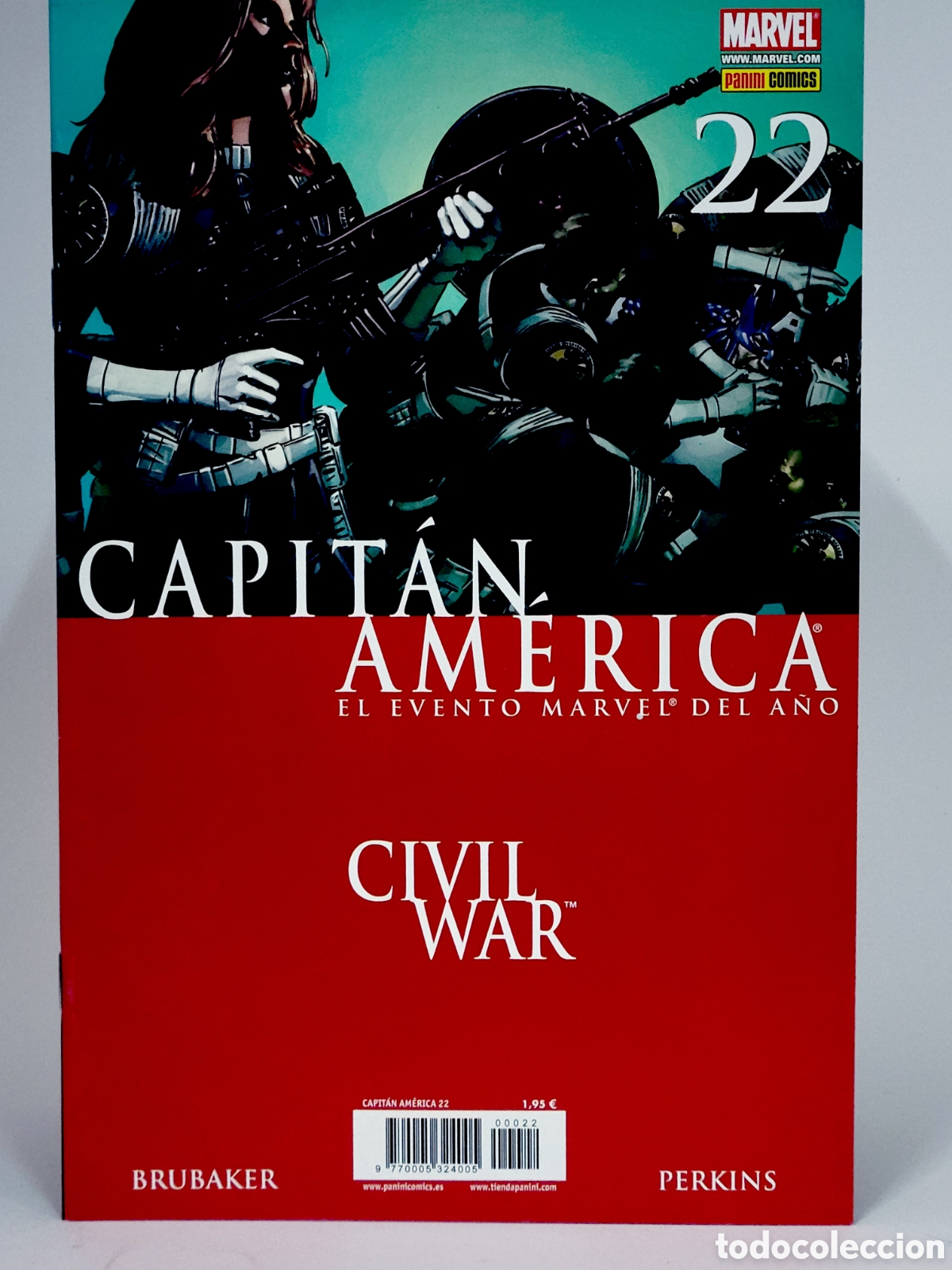 C&oacute;mics: C&Oacute;MIC CAPITAN AM&Eacute;RICA 22 CIVIL WAR EL EVENTO MARVEL PANINI MARVEL GRAPA CASI EXCELENTE ESTADO