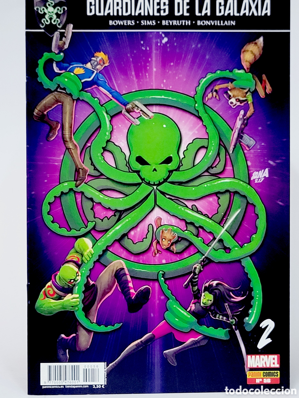 C&oacute;mics: C&Oacute;MIC GUARDIANES DE LA GALAXIA 56 PANINI MARVEL GRAPA CASI EXCELENTE ESTADO
