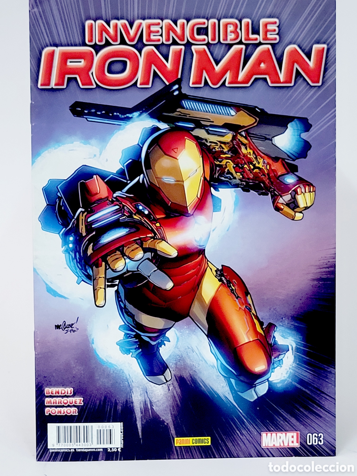 C&oacute;mics: C&Oacute;MIC INVENCIBLE IRON MAN 63 PANINI MARVEL GRAPA MUY BUEN ESTADO