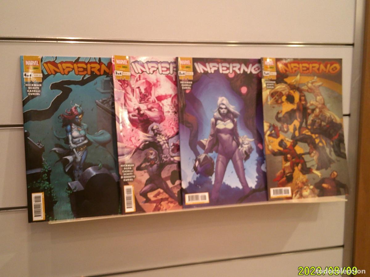 C&oacute;mics: INFERNO COMPLETA 4 NUMEROS MARVEL - PANINI OFERTA (ANTES 22,70&euro;)