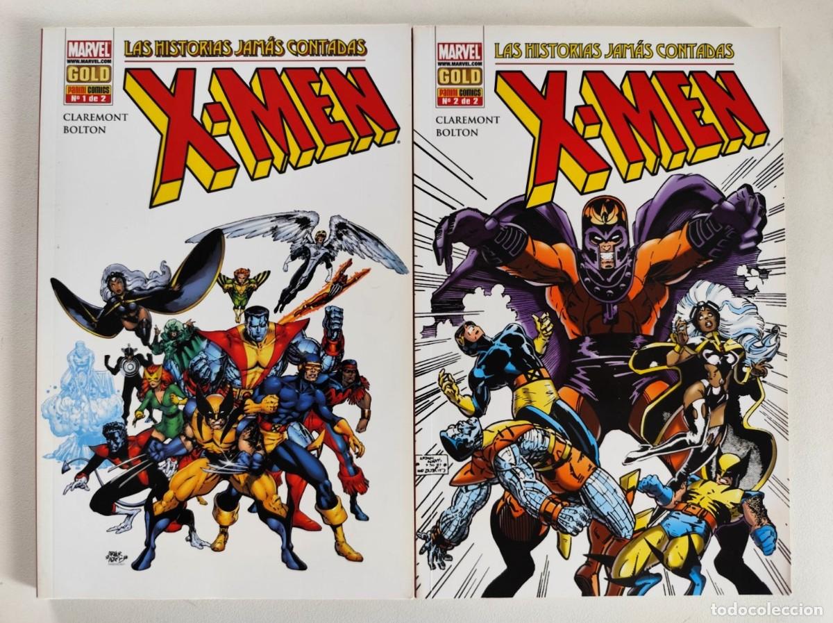 C&oacute;mics: X-MEN LAS HISTORIAS JAM&Aacute;S CONTADAS COMPLETA (C. Claremont, John Bolton) MARVEL GOLD ~ PANINI (2024)