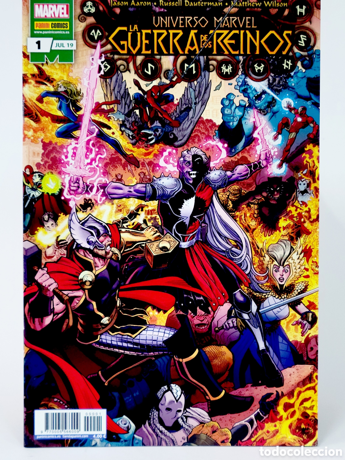 C&oacute;mics: C&Oacute;MIC UNIVERSO MARVEL LA GUERRA DE LOS REINOS1 JULIO 2019 PANINI MARVEL GRAPA DE KIOSCO