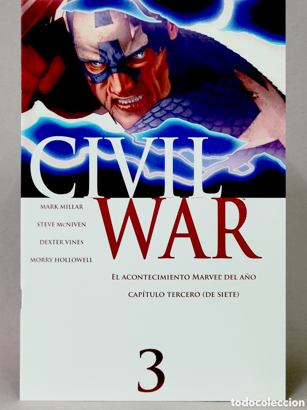 C&oacute;mics: C&Oacute;MIC CIVIL WAR 3 EDICI&Oacute;N ESPECIAL PORTADAS ALTERNATIVAS PANINI MARVEL GRAPA DE KIOSCO