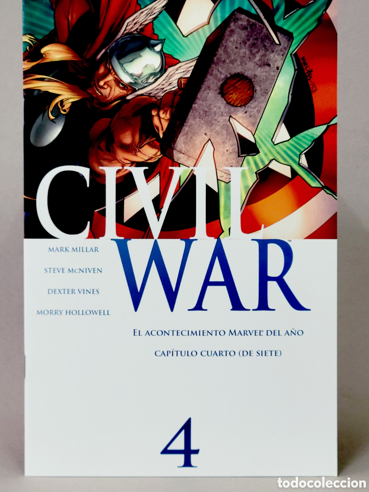 C&oacute;mics: C&Oacute;MIC CIVIL WAR 4 EDICI&Oacute;N ESPECIAL PORTADAS ALTERNATIVAS PANINI MARVEL GRAPA DE KIOSCO