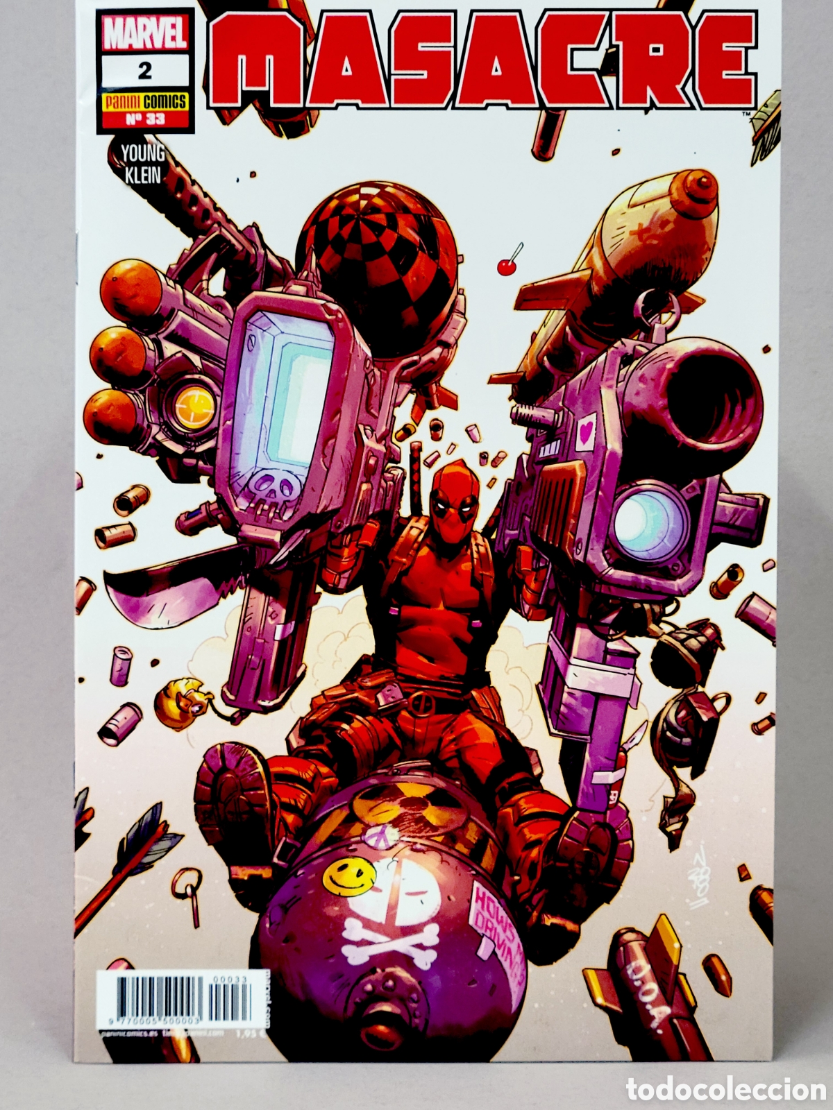 C&oacute;mics: C&Oacute;MIC MASACRE 33 PANINI MARVEL GRAPA DE KIOSCO
