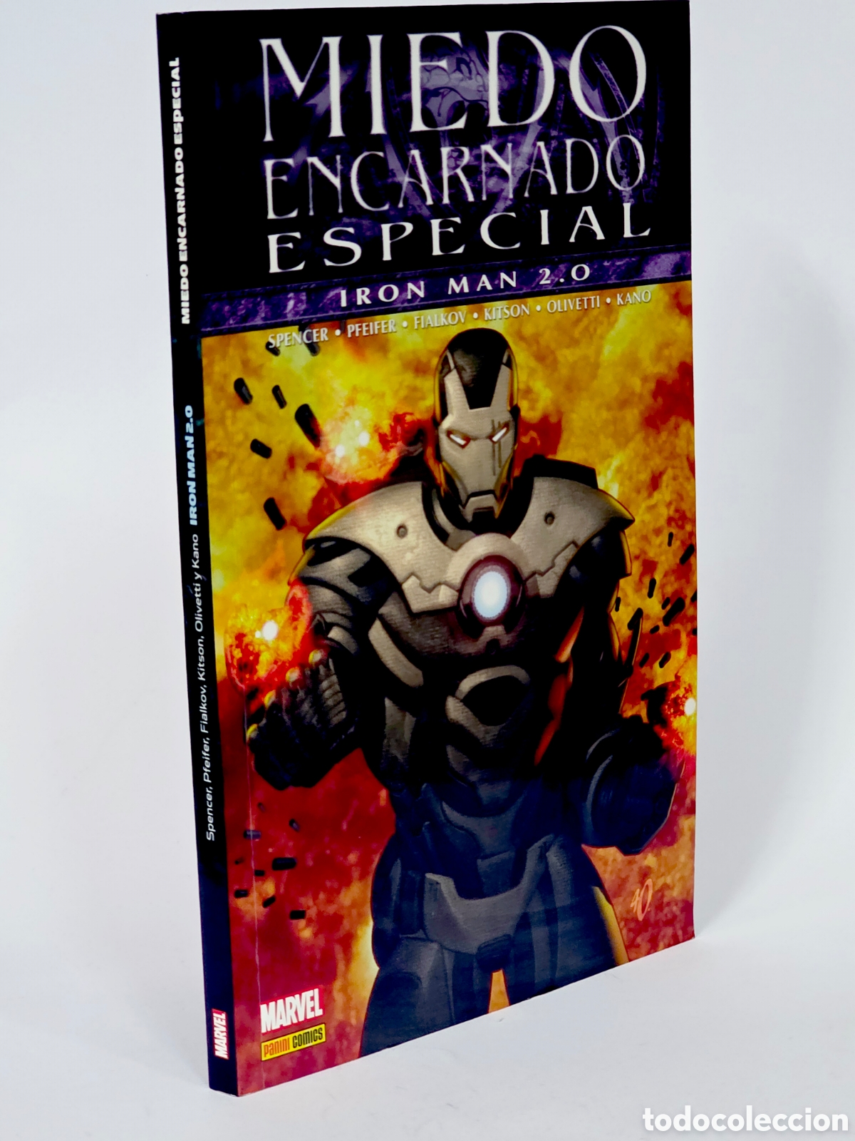 C&oacute;mics: C&Oacute;MIC MIEDO ENCARNADO ESPECIAL IRON MAN 2.0 PANINI MARVEL TAPA BLANDA DE KIOSCO
