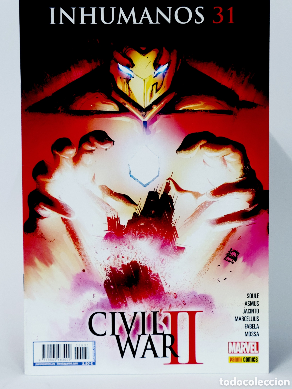 C&oacute;mics: C&Oacute;MIC INHUMANOS 31 CIVIL WAR II PANINI MARVEL GRAPA DE KIOSCO