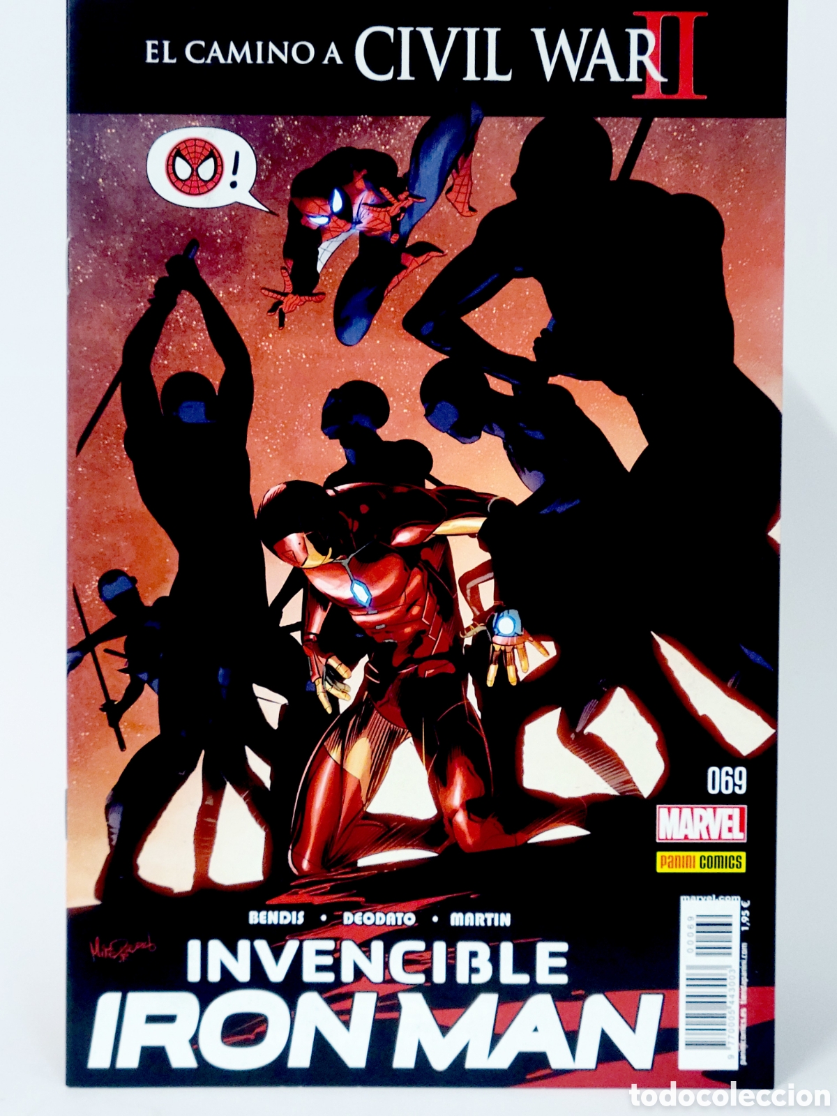 C&oacute;mics: C&Oacute;MIC INVENCIBLE IRON MAN 69 EL CAMINO CIVIL WAR II PANINI MARVEL GRAPA DE KIOSCO