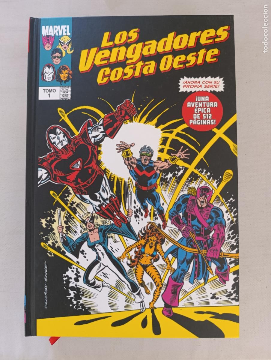 C&oacute;mics: LOS VENGADORES - COSTA OESTE TOMO 1 - MARVEL LIMITED EDITION - PANINI - TAPA DURA (X2)