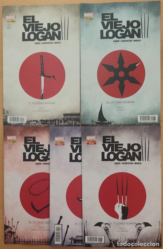 C&oacute;mics: EL VIEJO LOGAN 71 A 75. SAGA EL &Uacute;LTIMO RONIN. LOBEZNO. PANINI