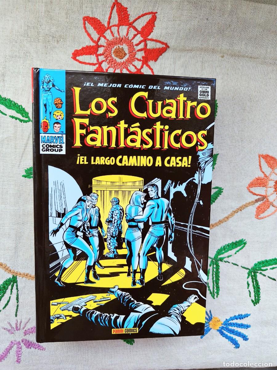 C&oacute;mics: Los Cuatro Fant&aacute;sticos. Tomo V. Largo Camino Casa. Marvel Gold. Omnigold. Stan Lee. Panini.