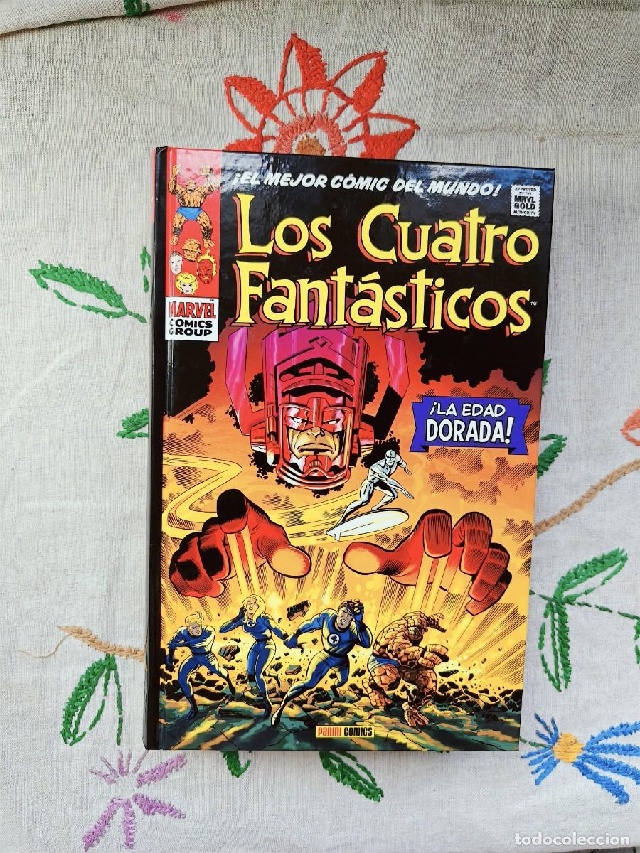 C&oacute;mics: Los Cuatro Fant&aacute;sticos. Tomo II. Edad Dorada. Marvel Gold. Omnigold. Jack Kirby y Stan Lee. Panini