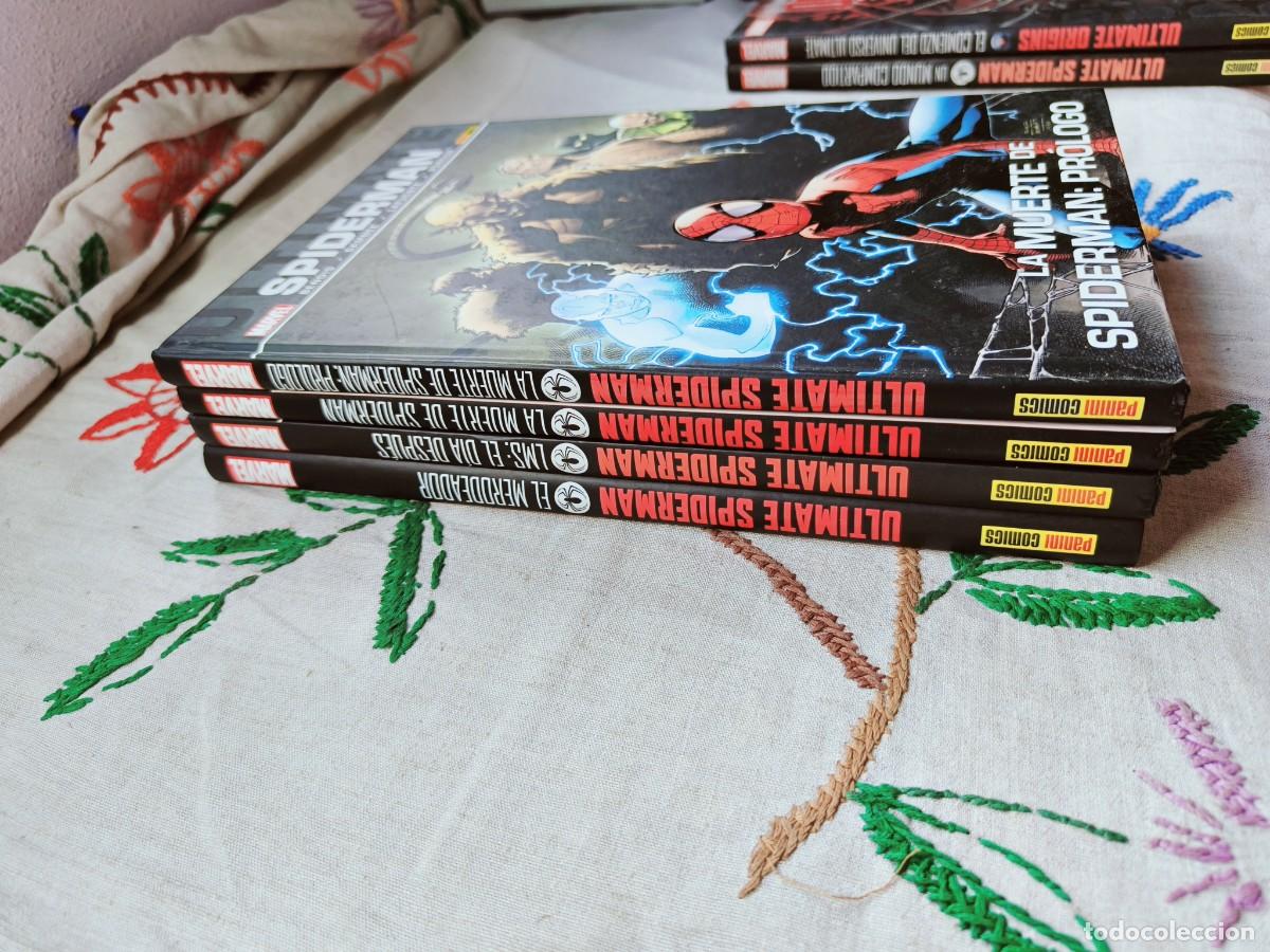 C&oacute;mics: Ultimate Spiderman. 29 Muerte Spiderman: Pr&oacute;logo, 30, 31 D&iacute;a Despues y 33-Merodeador. Panini.