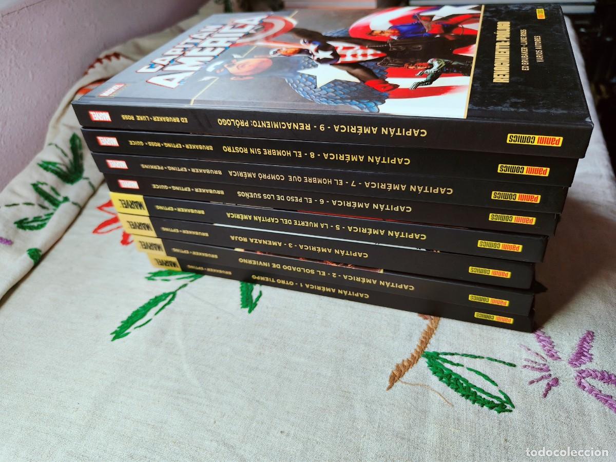 C&oacute;mics: Capit&aacute;n Am&eacute;rica 1-3 y 5-9. Marvel Deluxe. Panini.