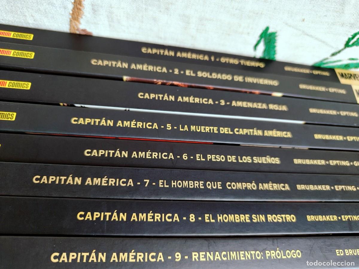 C&oacute;mics: Capit&aacute;n Am&eacute;rica 1-3 y 5-9. Marvel Deluxe. Panini. - Foto 2