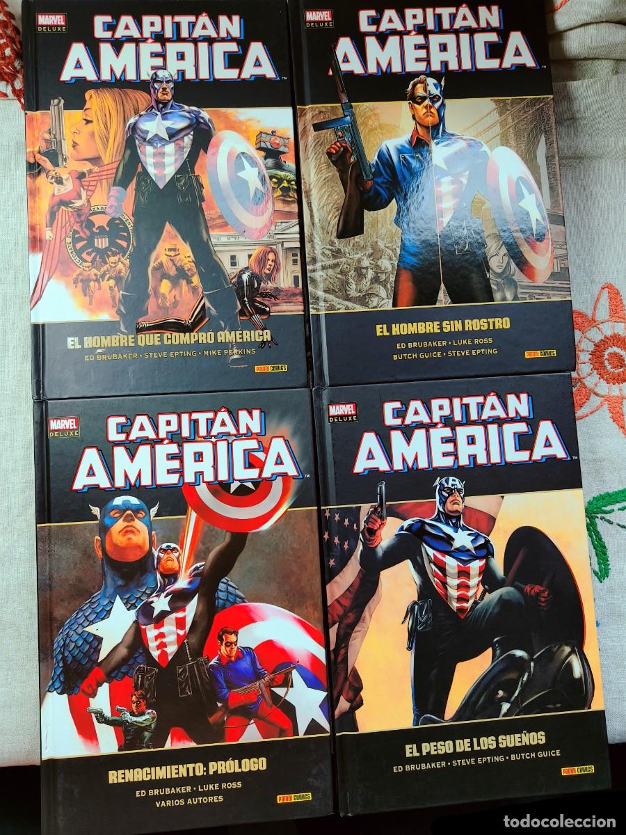 C&oacute;mics: Capit&aacute;n Am&eacute;rica 1-3 y 5-9. Marvel Deluxe. Panini. - Foto 8