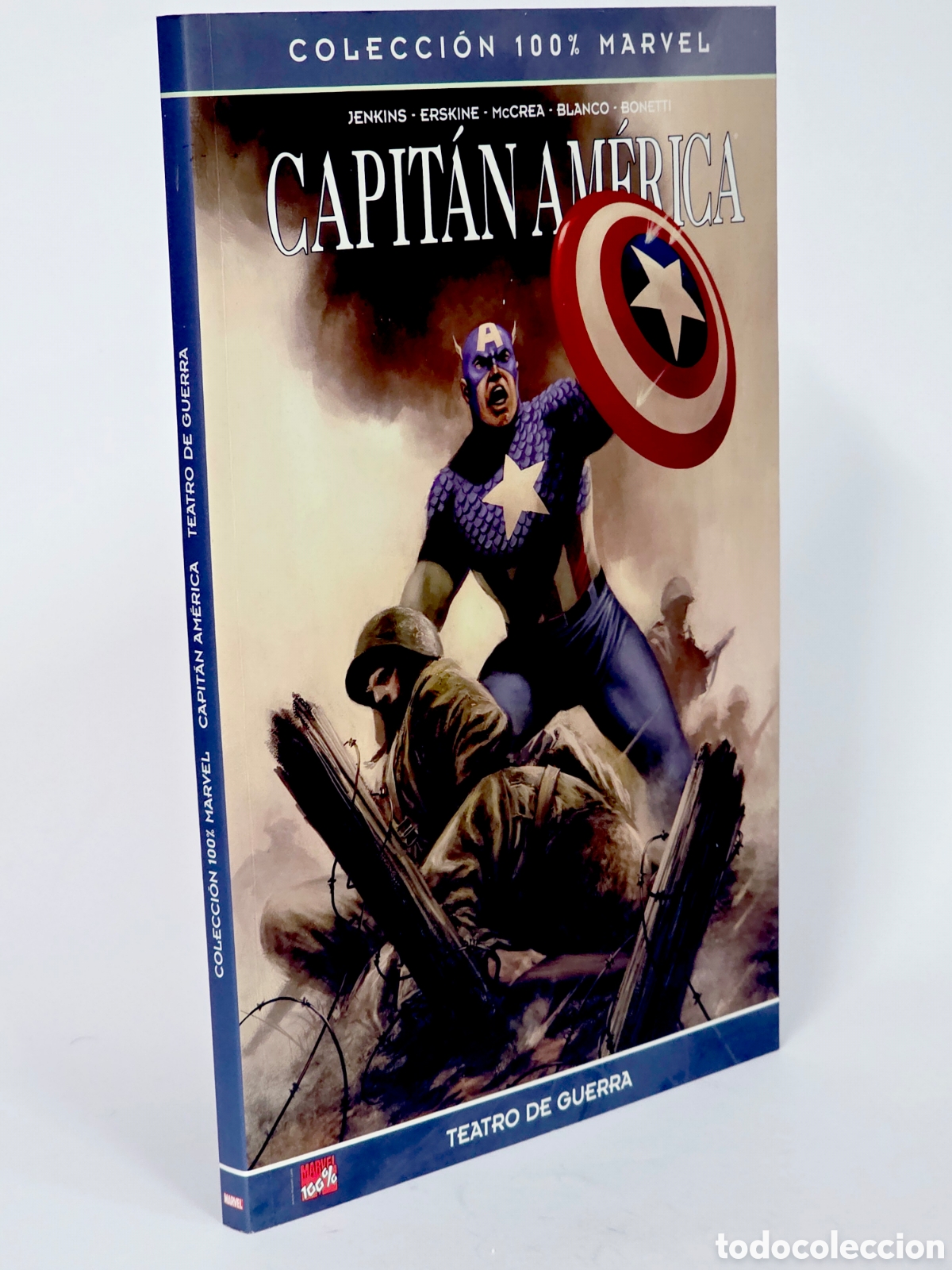 C&oacute;mics: C&Oacute;MIC CAPIT&Aacute;N AM&Eacute;RICA TEATRO DE GUERRA COLECCI&Oacute;N 100% MARVEL PANINI DE KIOSCO