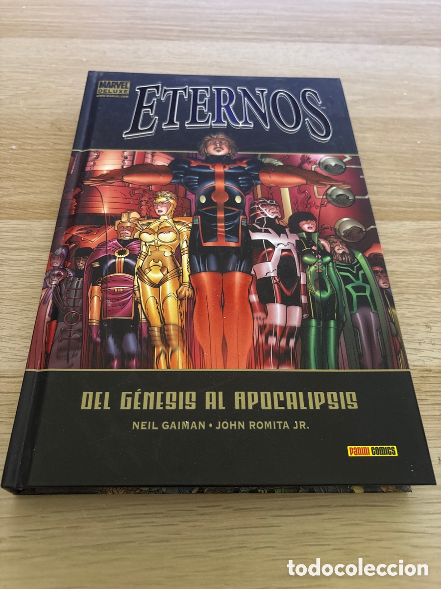 C&oacute;mics: Eternos. Neil Gaiman Romina JR. Marvel deluxe