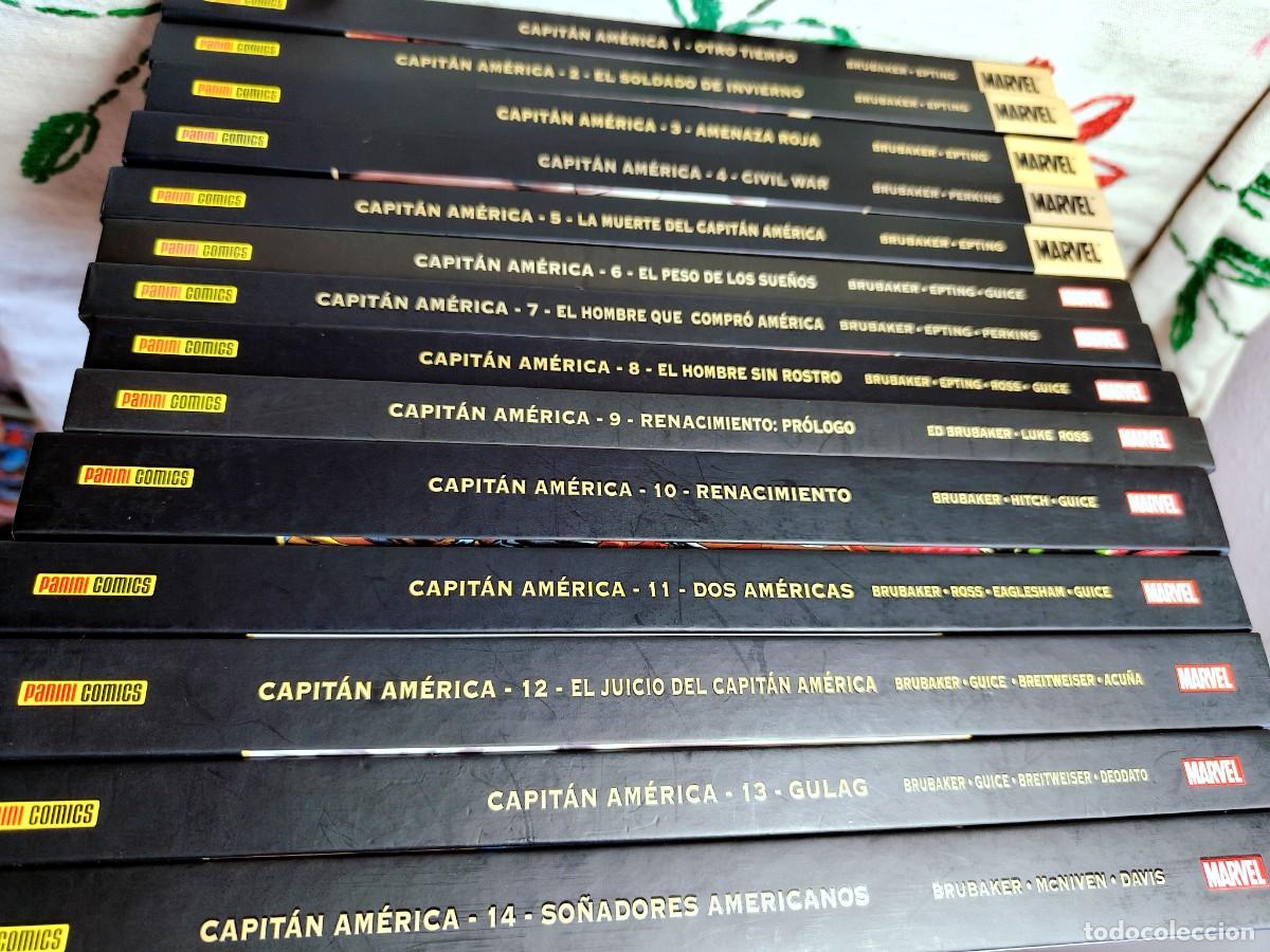 C&oacute;mics: Capit&aacute;n Am&eacute;rica. Completo. Tomos 1 a 14. Marvel Deluxe. Panini. - Foto 2