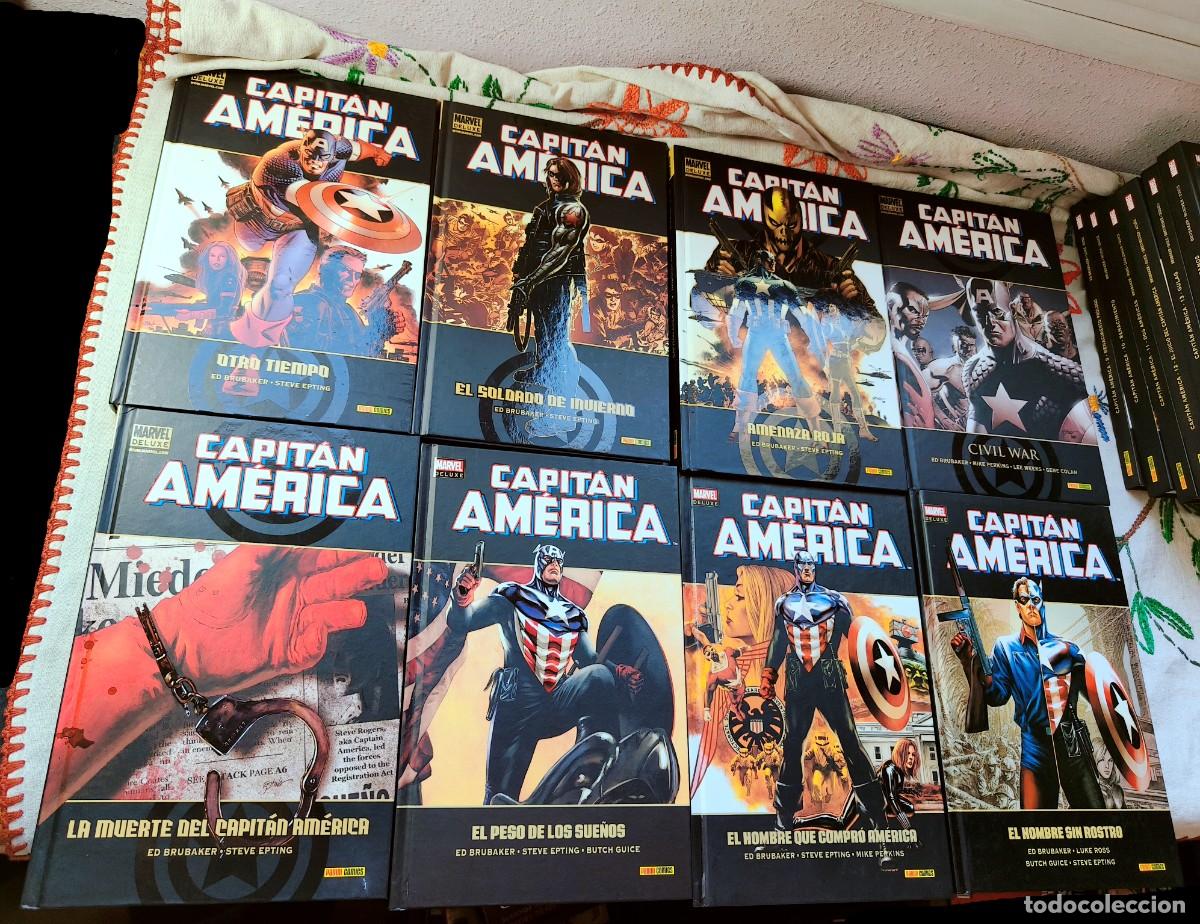C&oacute;mics: Capit&aacute;n Am&eacute;rica. Completo. Tomos 1 a 14. Marvel Deluxe. Panini. - Foto 6