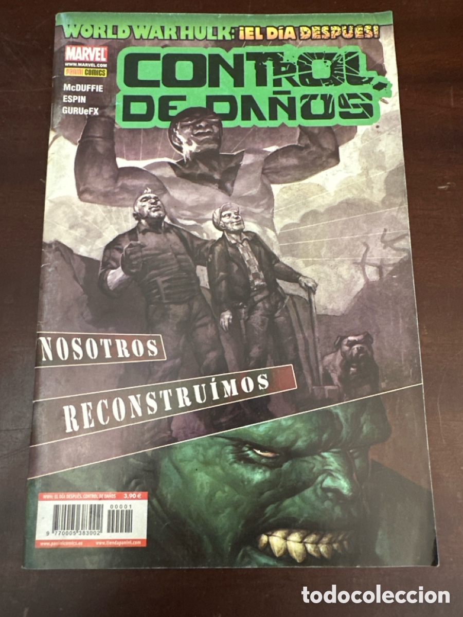 C&oacute;mics: WORLD WAR HULK EL DIA DESPUES CONTROL DE DA&Ntilde;OS. MCDUFFIE ESPIN GURUEFX. PANINI, 2008
