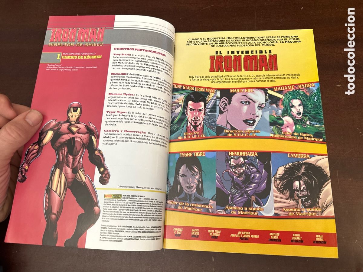 C&oacute;mics: IRON MAN: DIRECTOR DE SHIELD N&ordm; 5 MARVEL PANINI 2008 - Foto 2