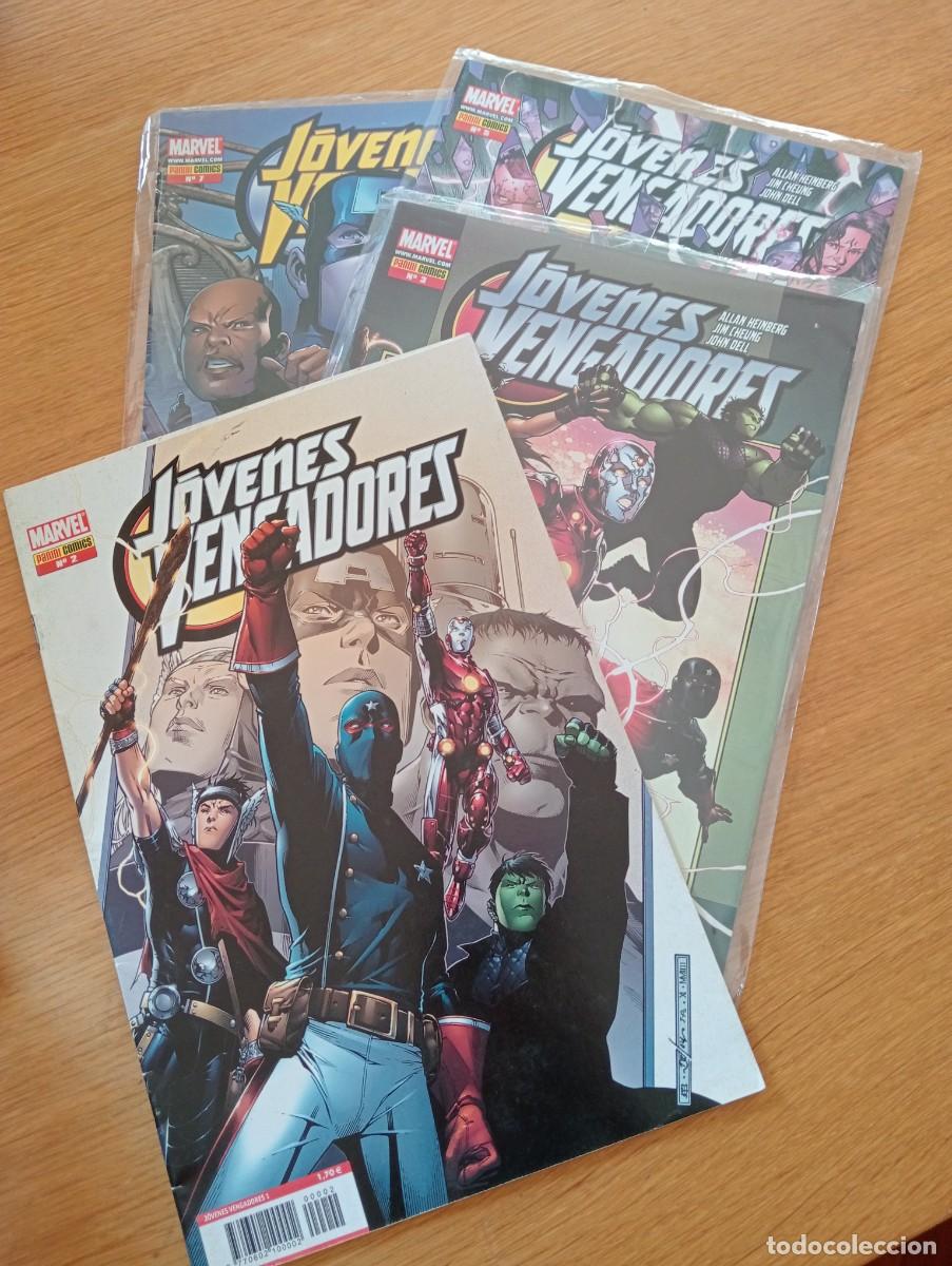 C&oacute;mics: LOTE CON CUATRO EJEMPLARES DE J&Oacute;VENES VENGADORES VOL. 1 (DE 12). GRAPA. PANINI. MARVEL. 2006.
