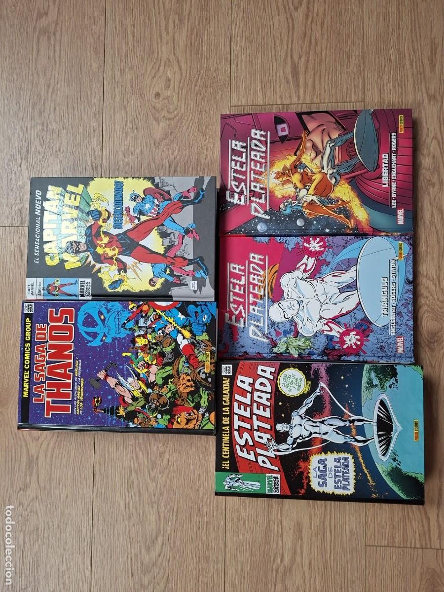 C&oacute;mics: ESTELA PLATEADA, CAPITAN MARVEL Y THANOS. PODERES COSMICOS.