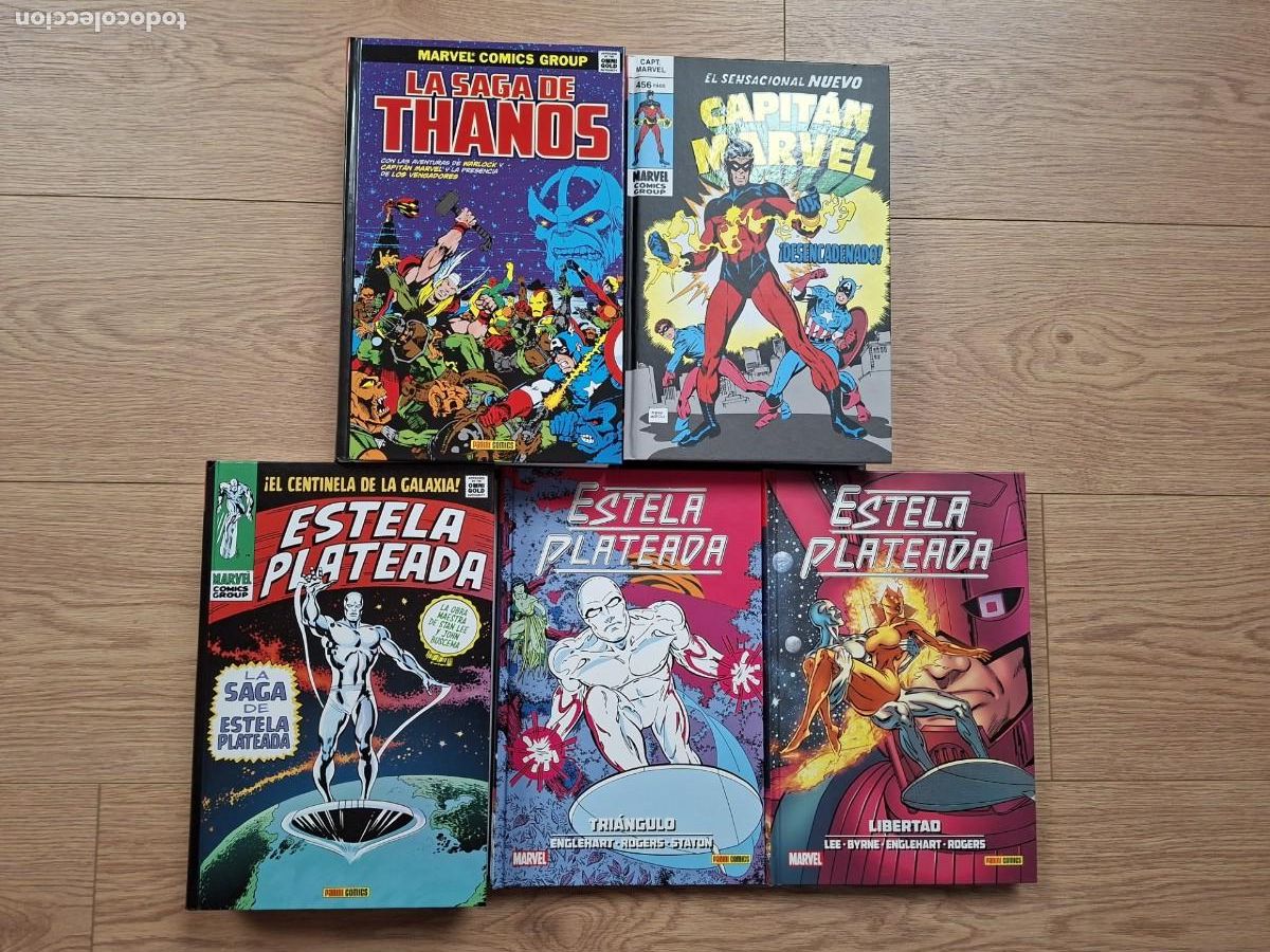 C&oacute;mics: ESTELA PLATEADA, CAPITAN MARVEL Y THANOS. PODERES COSMICOS.