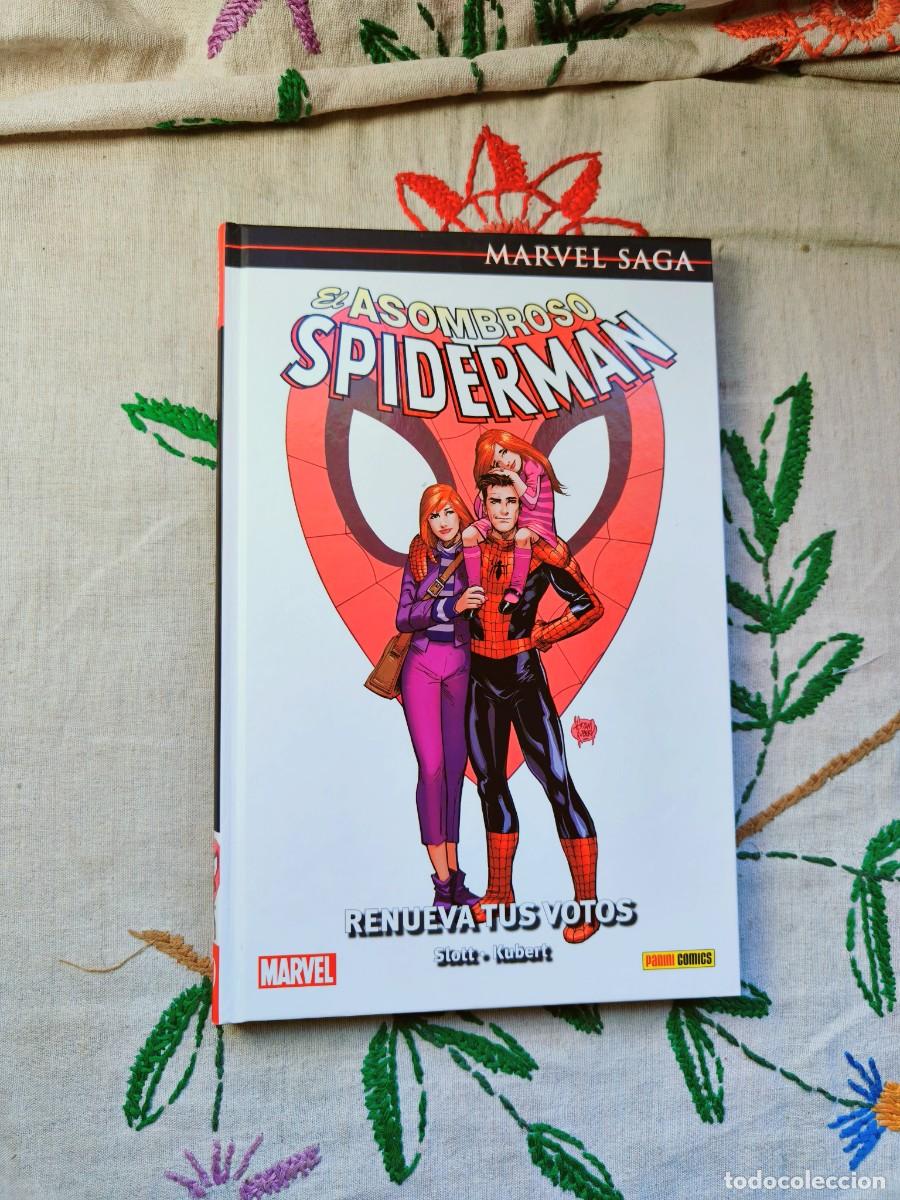 C&oacute;mics: El Asombroso Spiderman Superior 50. Renueva votos. Marvel Saga. Panini.