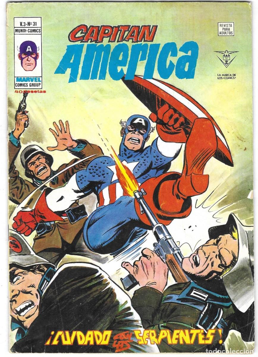 C&oacute;mics: COMIC CAPITAN AMERICA , MARVEL COMICS GROUP, N&ordm; 31