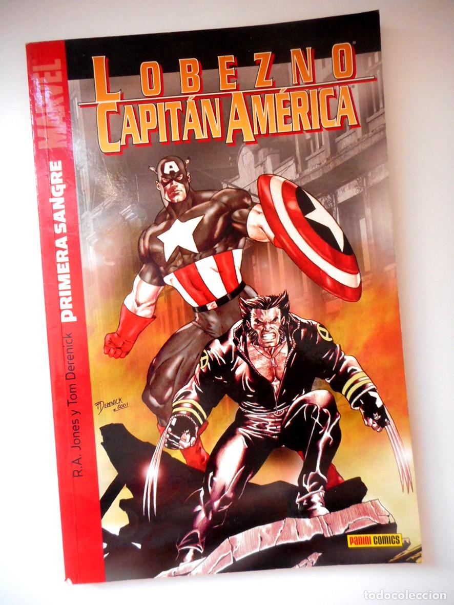 C&oacute;mics: LOBEZNO-CAPIT&Aacute;N AM&Eacute;RICA PRIMERA SANGRE (PANINI-AGOSTO 2005) R.A. JONES - TOM DERENICK