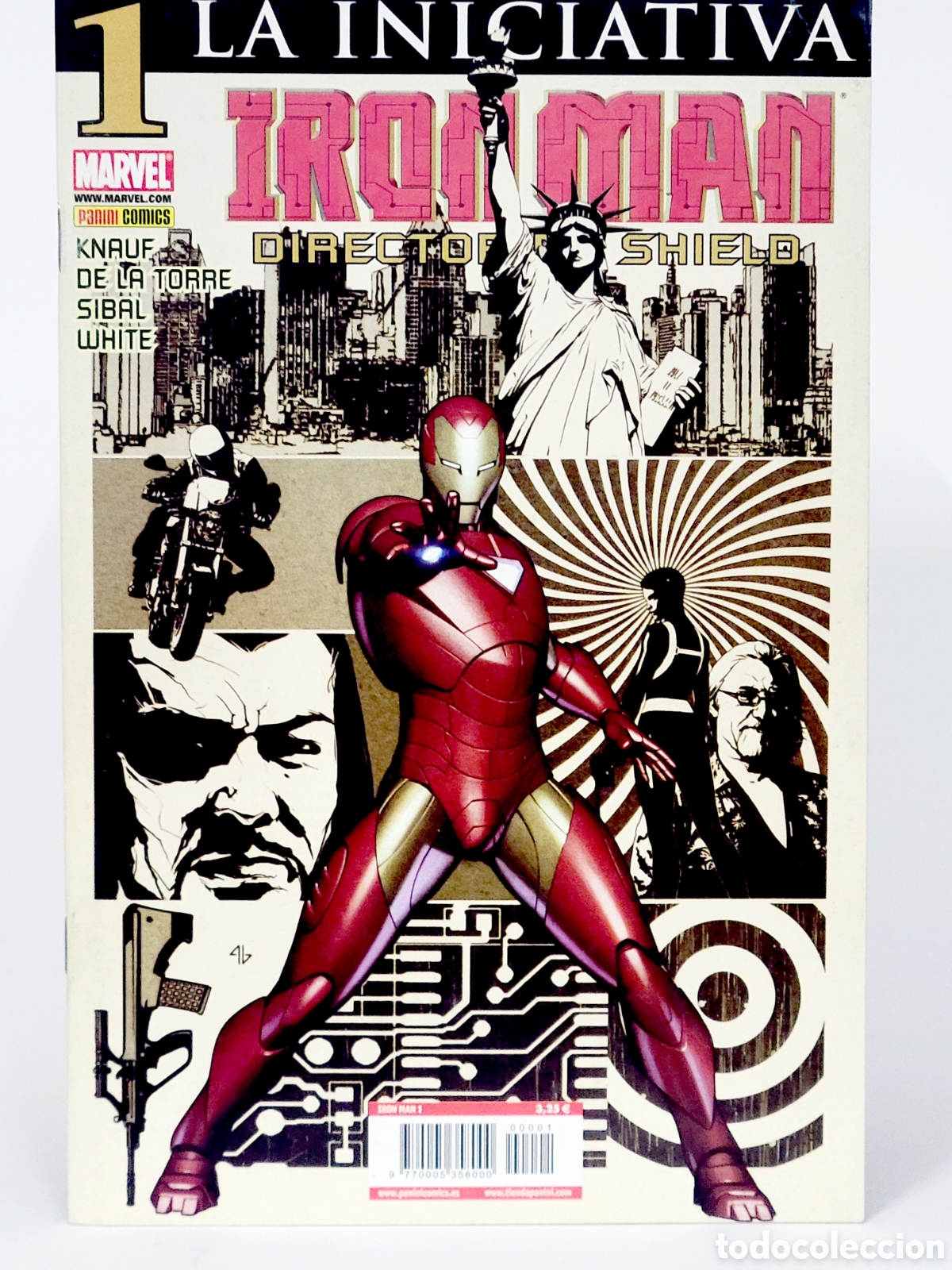 C&oacute;mics: C&Oacute;MIC EL INVENCIBLE IRON MAN 1 DIRECTOR SHIELD LA INICIATIVA PANINI MARVEL GRAPA DE KIOSCO