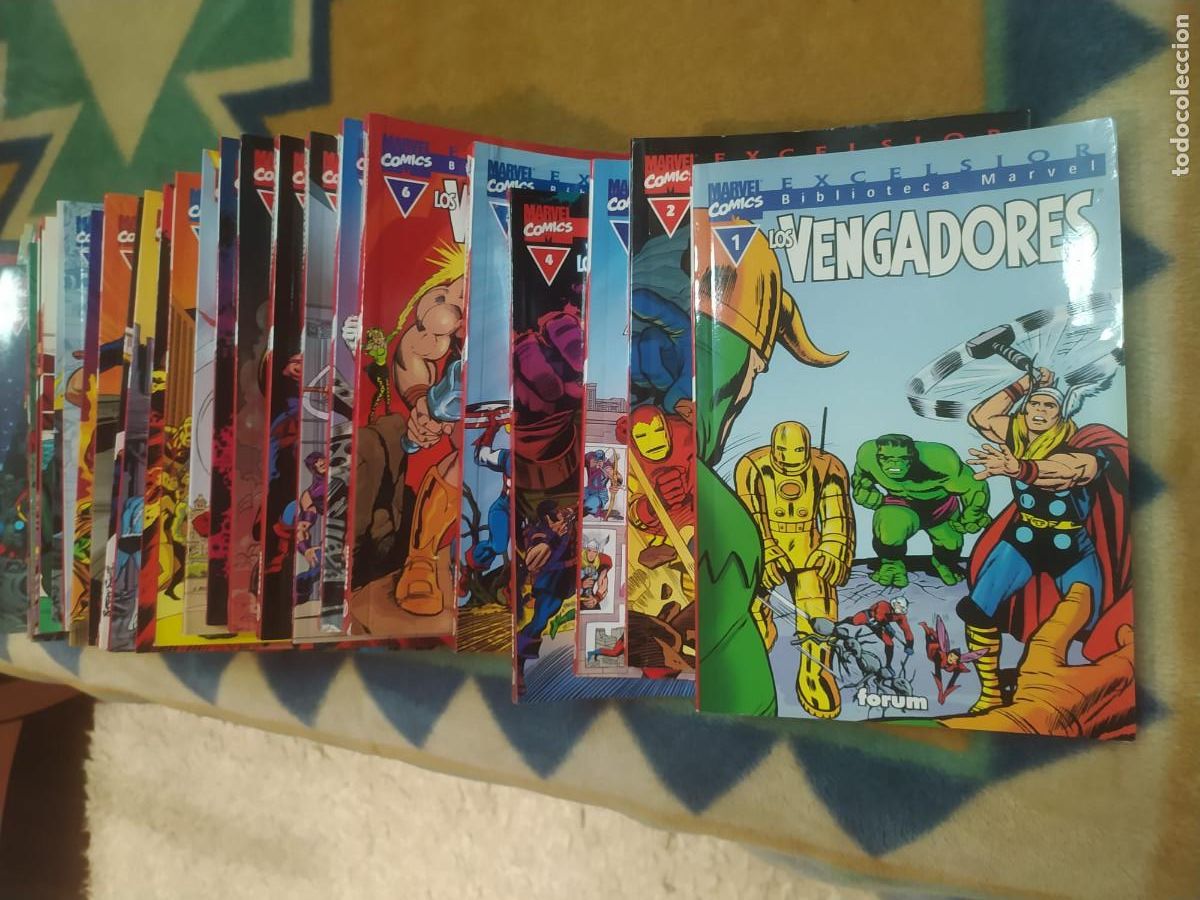 C&oacute;mics: Biblioteca Marvel los Vengadores completa y en buen estado de conservaci&oacute;n, 32 n&uacute;meros