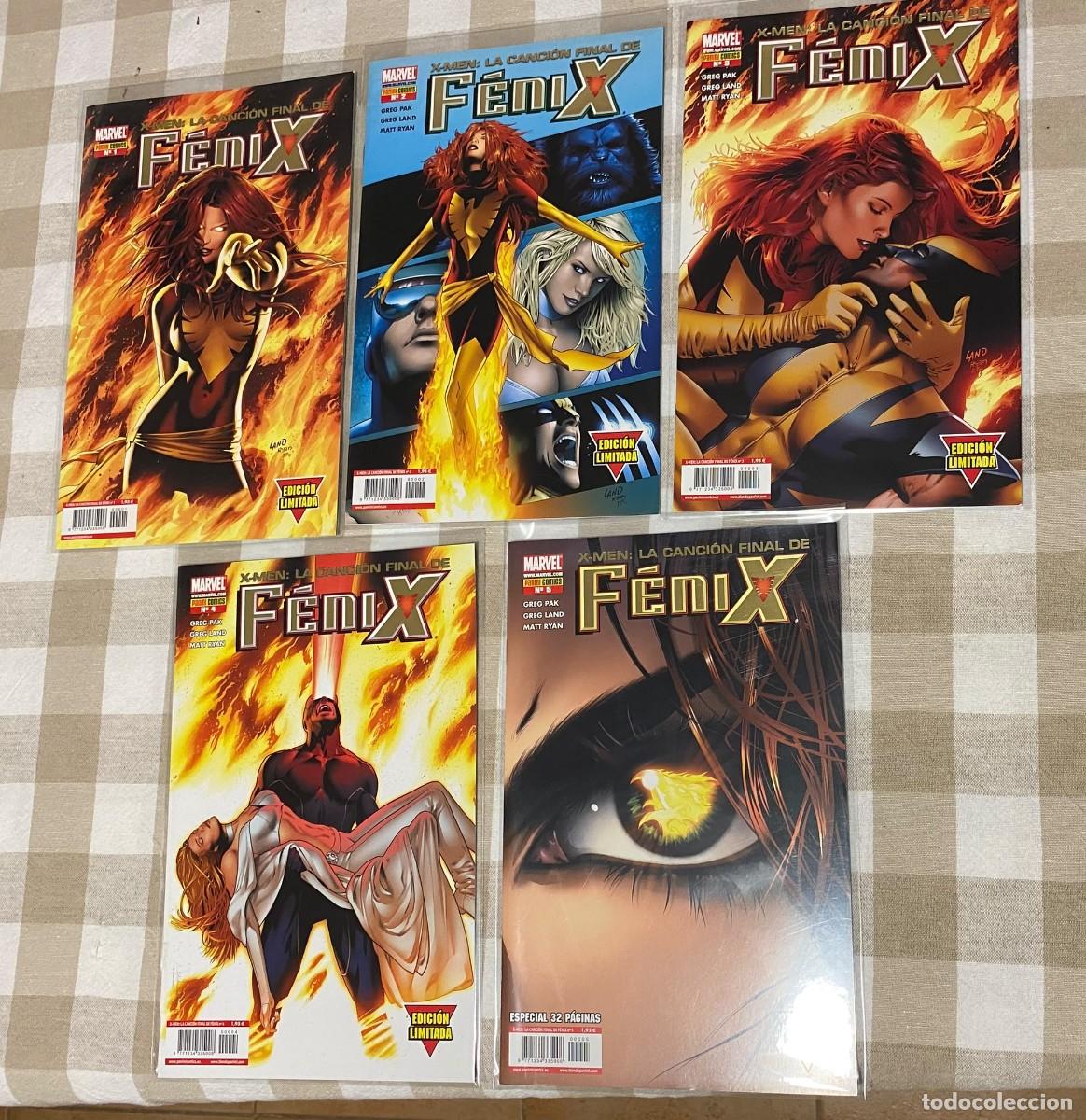 C&oacute;mics: X-Men: La Canci&oacute;n Final de F&eacute;nix 1-5 COMPLETA | Panini | Greg Pak y Greg Land | Marvel