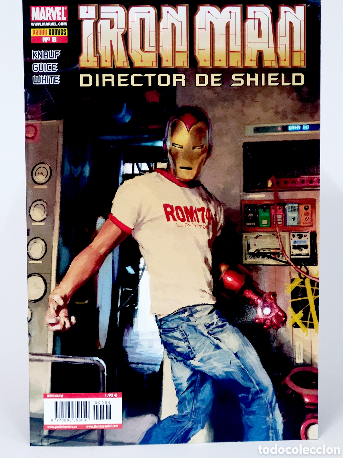C&oacute;mics: C&Oacute;MIC EL INVENCIBLE IRON MAN 8 DIRECTOR SHIELD PANINI MARVEL GRAPA DE KIOSCO