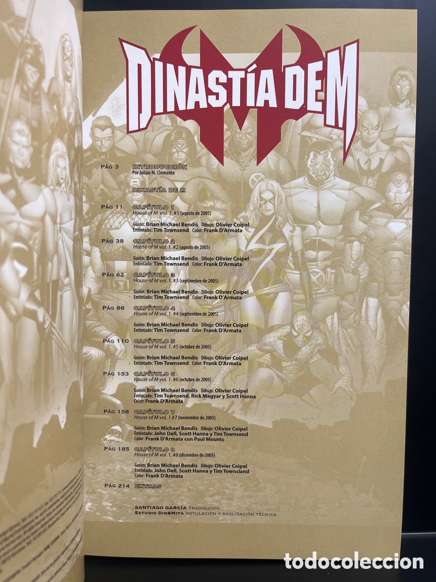 C&oacute;mics: DINAST&Iacute;A DE M MARVEL DELUXE de BRIAN M. BENDIS ( 2009 ) - Foto 3