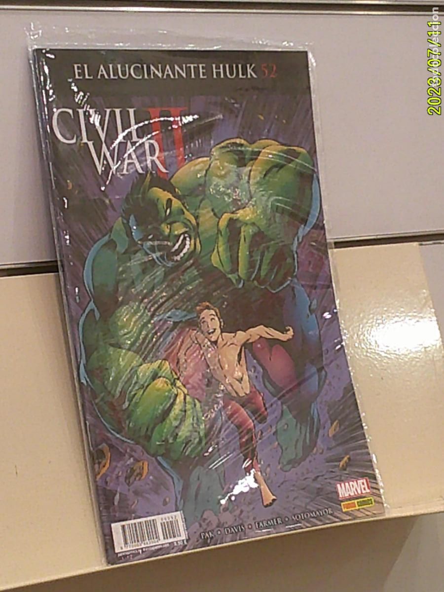 C&oacute;mics: EL ALUCINANTE HULK N&ordm; 52 CIVIL WAR II MARVEL - PANINI
