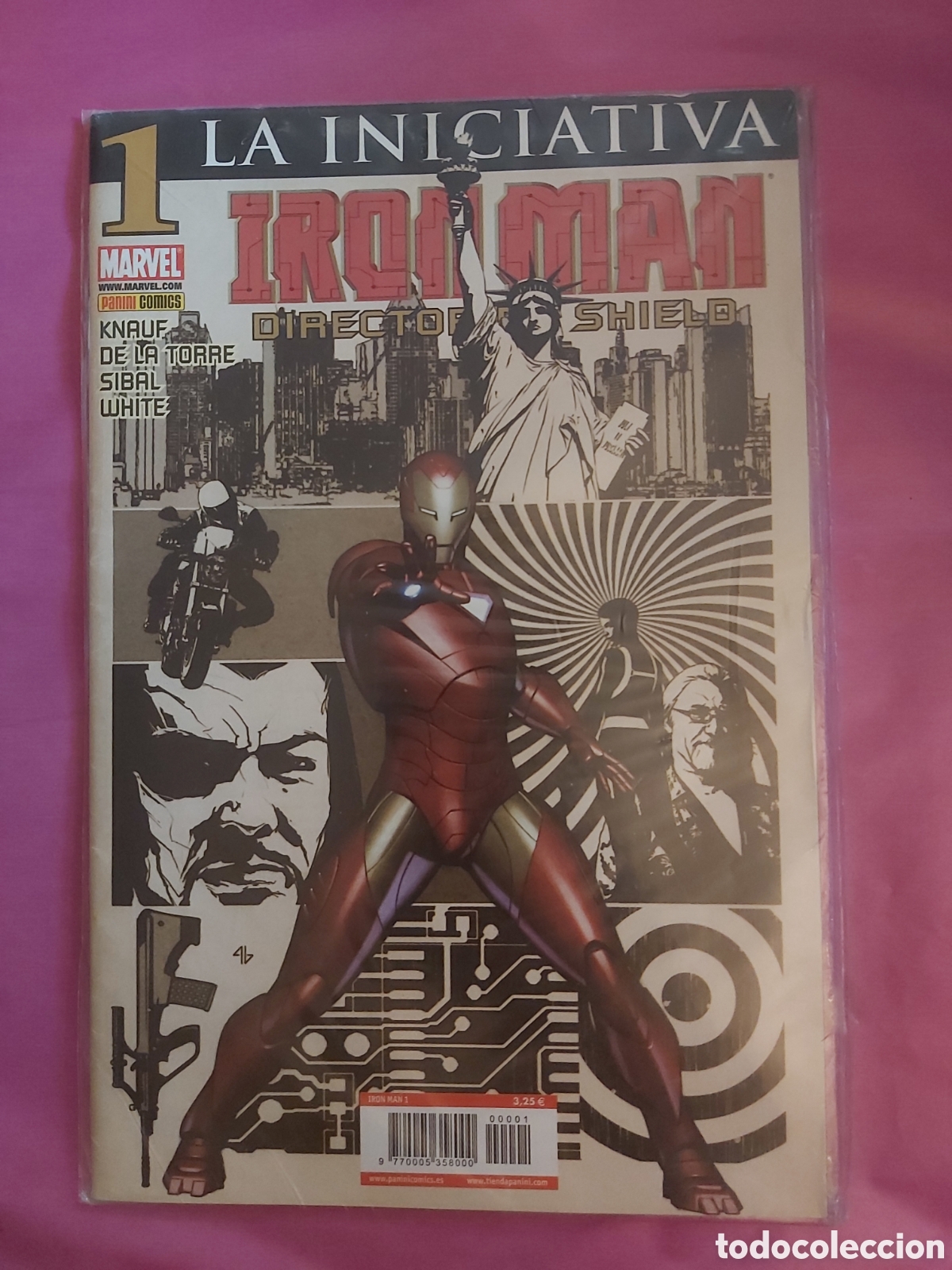 C&oacute;mics: COMIC IRON MAN 1 LA INICIATIVA DIRECTOR SHIELD MARVEL PANINI COMICS PRECINTADO - Foto 1