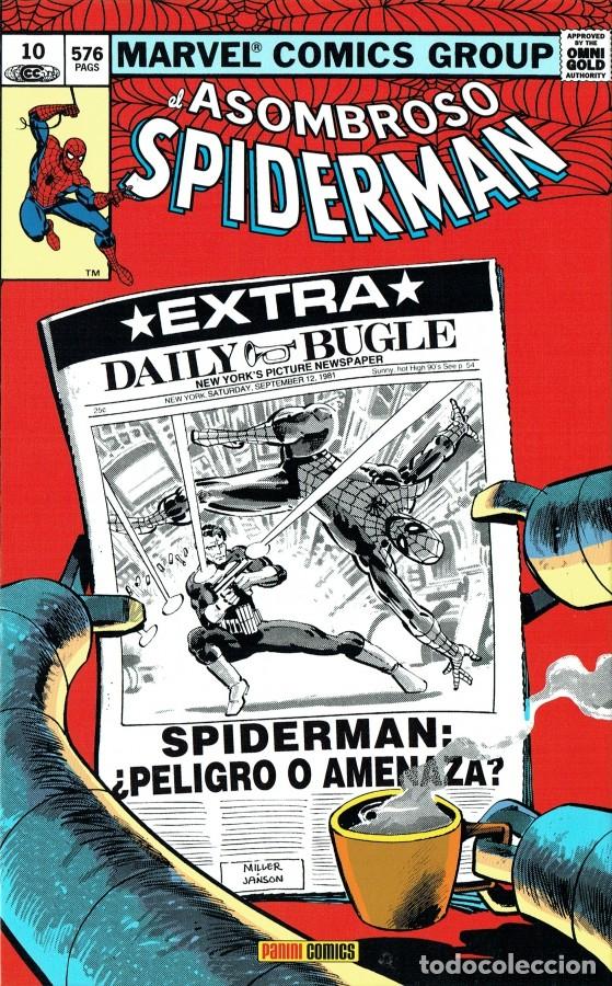C&oacute;mics: EL ASOMBROSO SPIDERMAN OMNIGOLD 10. SPIDERMAN: &iquest;PELIGRO O AMENAZA? PANINI. TAPA DURA